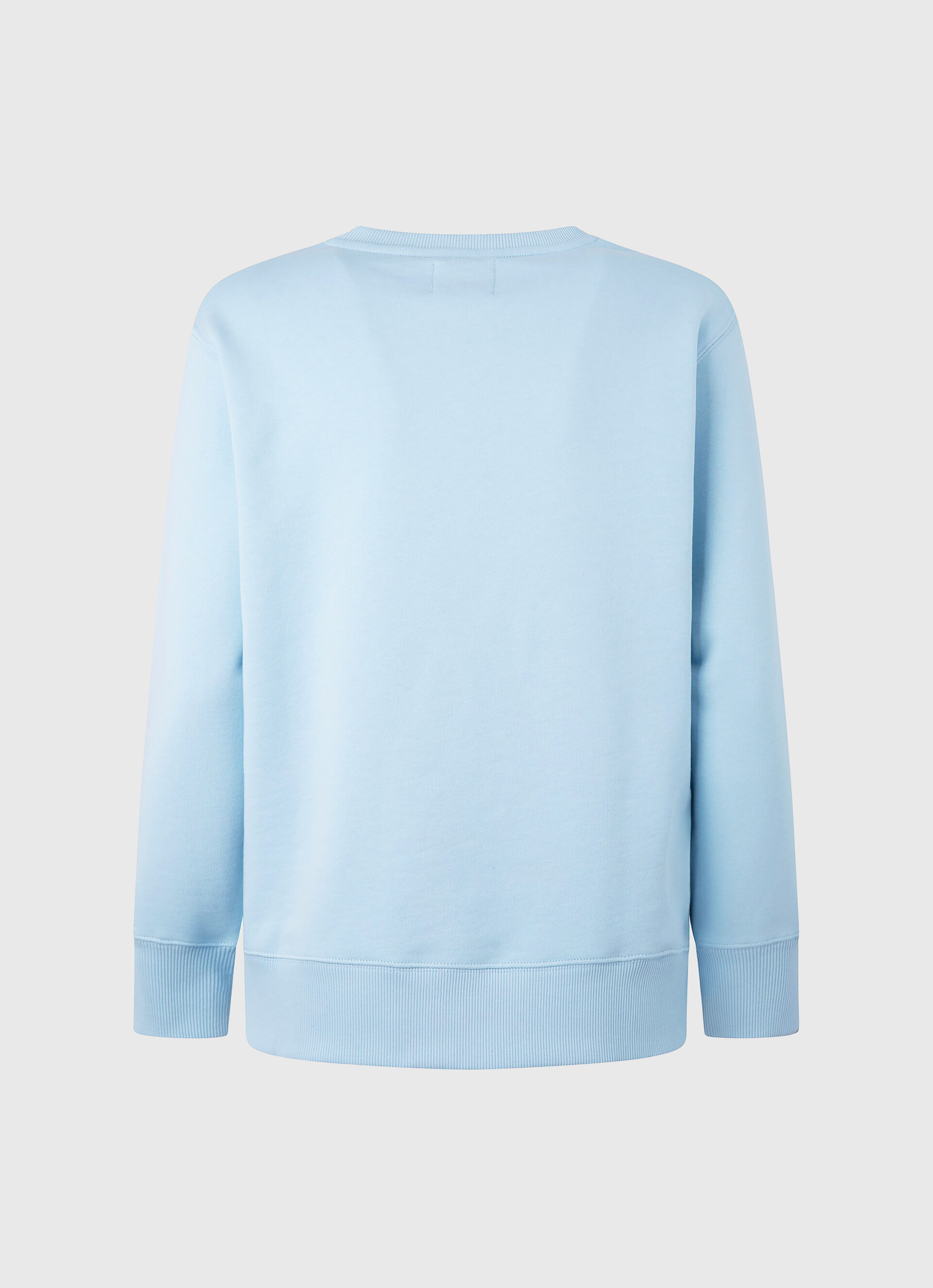 Sudadera Pepe Jeans Wyllile azul claro blanco mujer