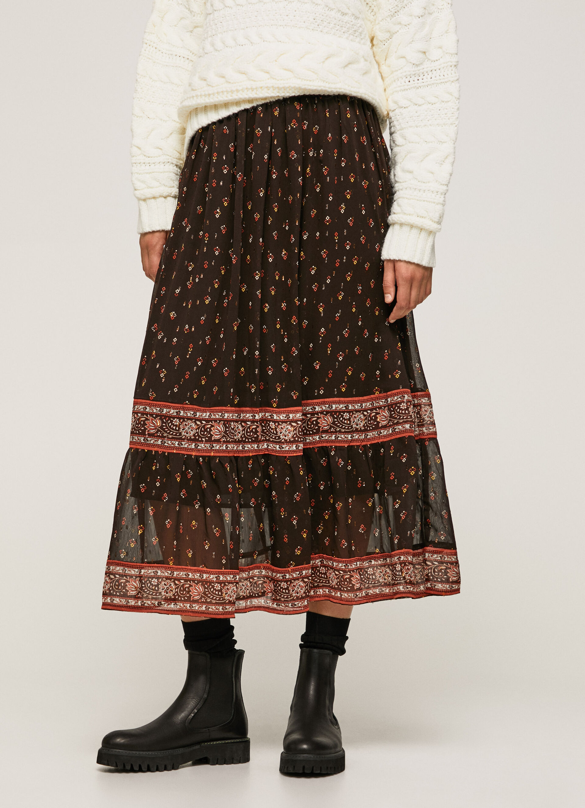 FALDA MIDI MUJER PEPE JEANS FARALA -