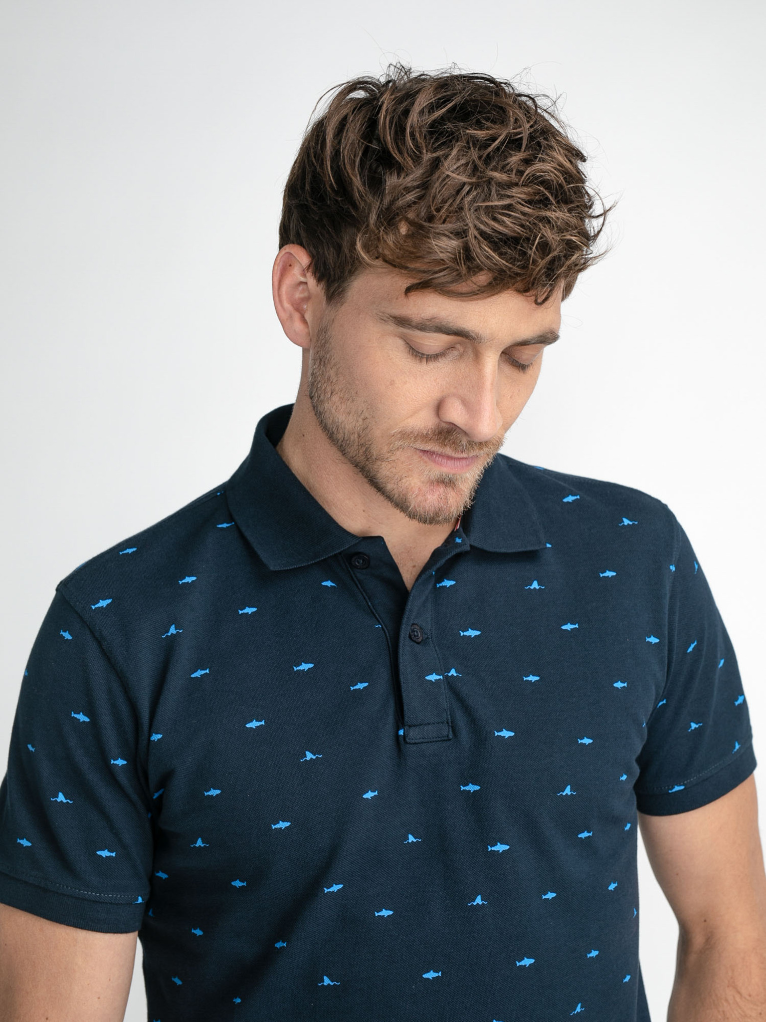 Polo cheap estampado hombre