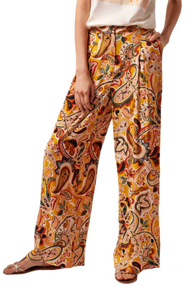 PANTALÓN ANCHO ESTAMPADO MUJER NAF NAF - Korner