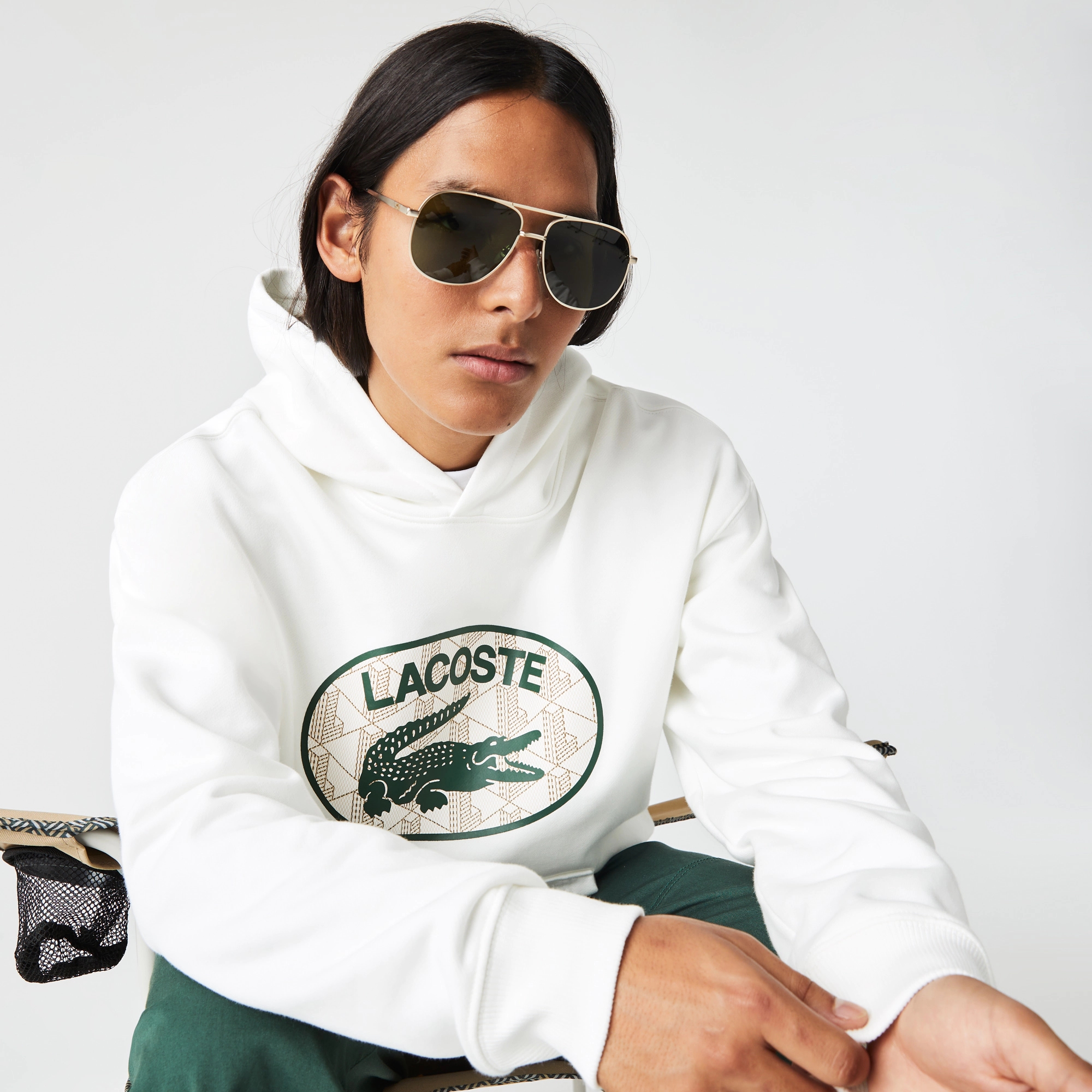 Sudadera con capucha lacoste cheap