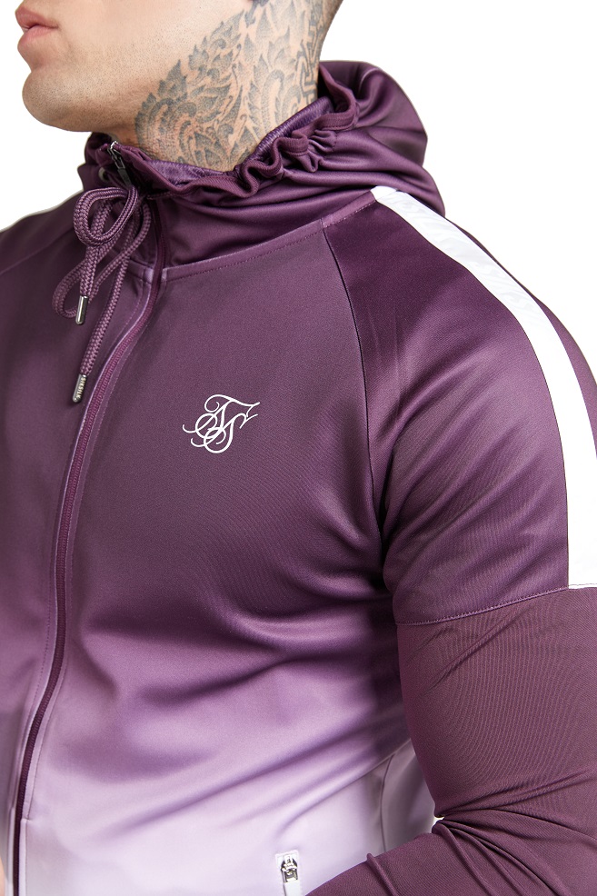 SUDADERA HOMBRE SIKSILK SIKSILK HYBRID ZIP THR