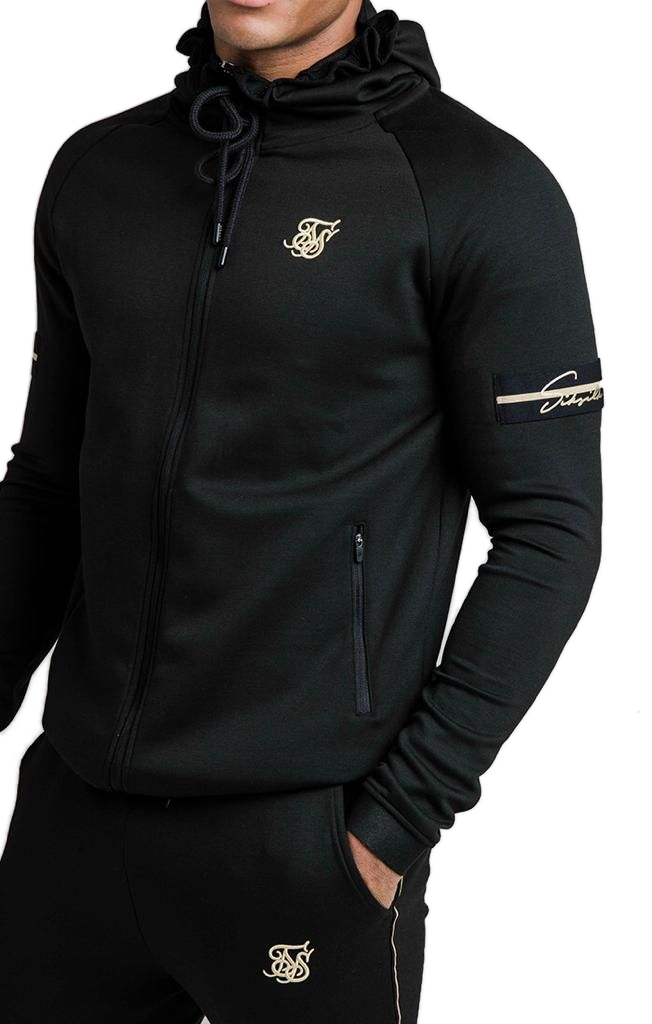SUDADERA HOMBRE SIKSILK EXPOSED TAPE ZIP THROUGH JACKE