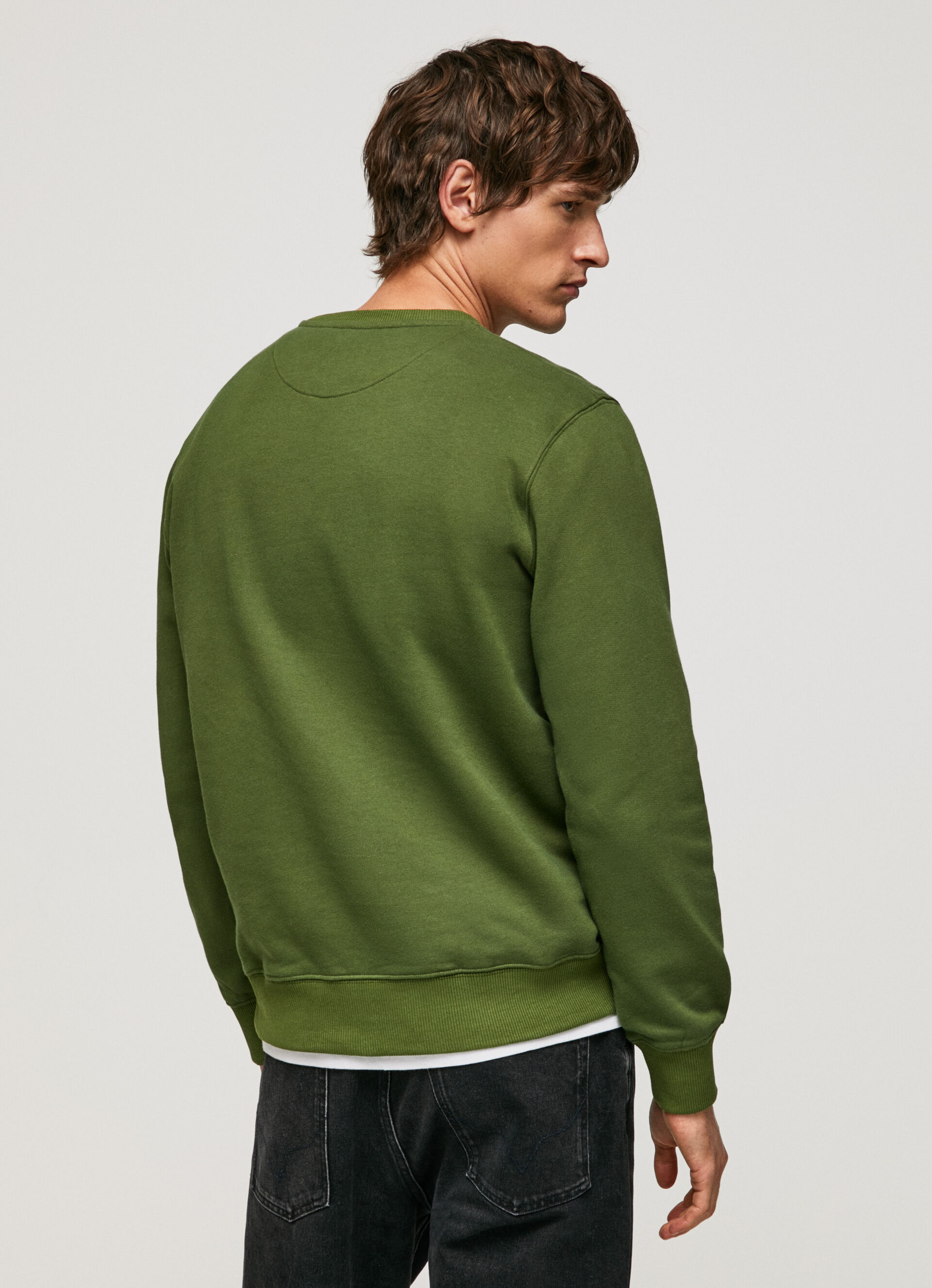 Sweat-shirt Pepe Jeans Garçon - Col Rond 100% Coton Brodé